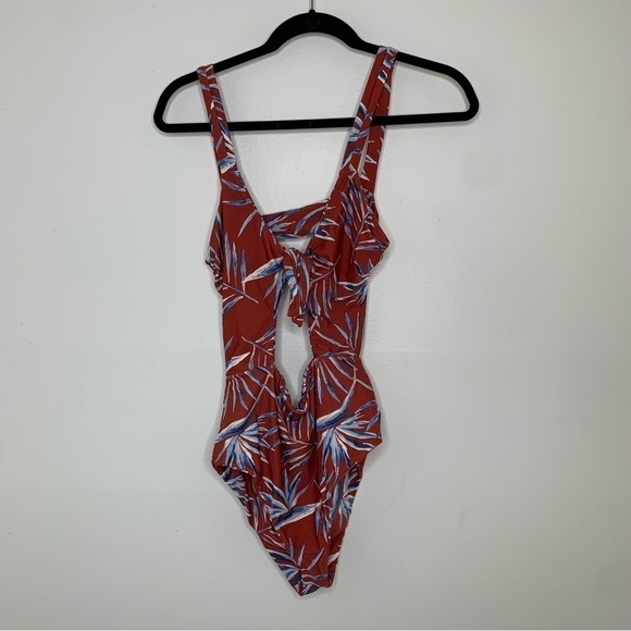 Amuse Society Touch me not floral cut out one piece - Picture 2 of 8